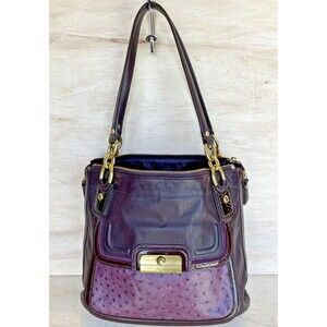 Purple Coach Kristin Tote